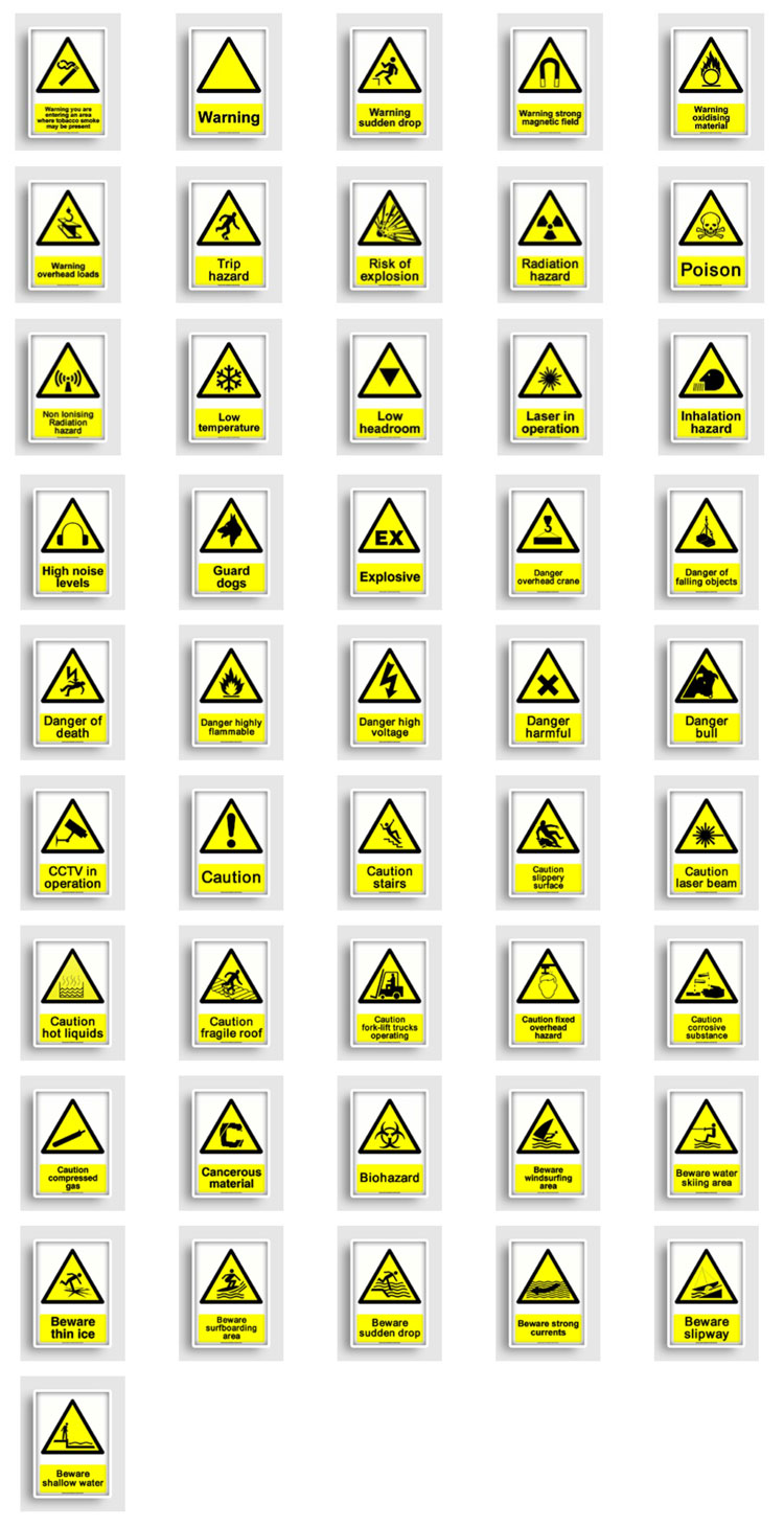 Osha Hazard Warning Signs